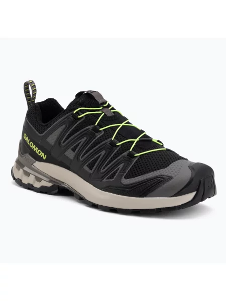 Încălțăminte de alergare pentru bărbați Salomon XA Pro 3D V9 black/dark gull gray/acid lime negru