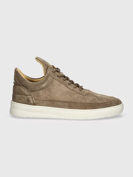 Замшеві кросівки Filling Pieces Low Top Suede бежевий