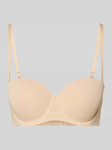 Biustonosz w fasonie krój regular fit w stylu balkonetki Dorina beżowa