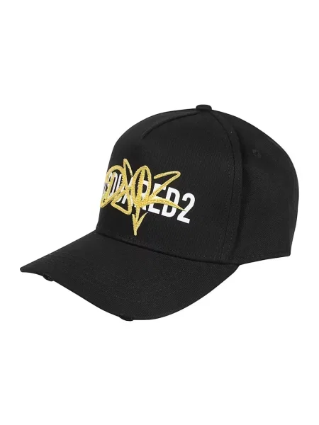 Czapka z daszkiem Dsquared2 z logo czarna