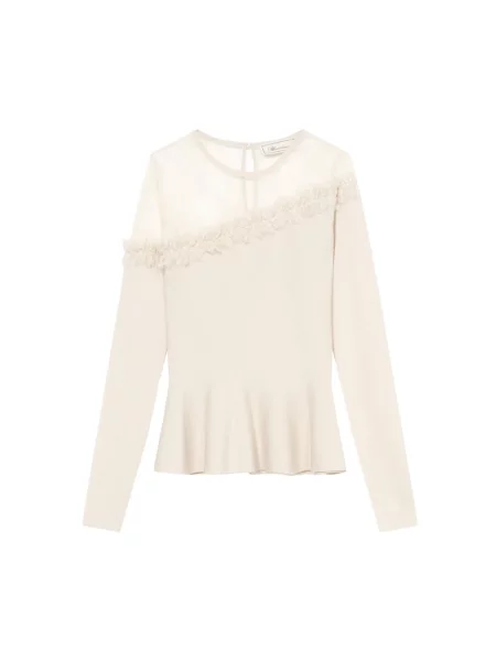 Sweter Blumarine wełniany beżowy