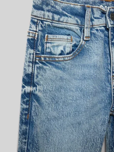 Jeansy o kroju regular fit z mieszanki bawełny model ‘PETE’ S.oliver Red Label niebieskie
