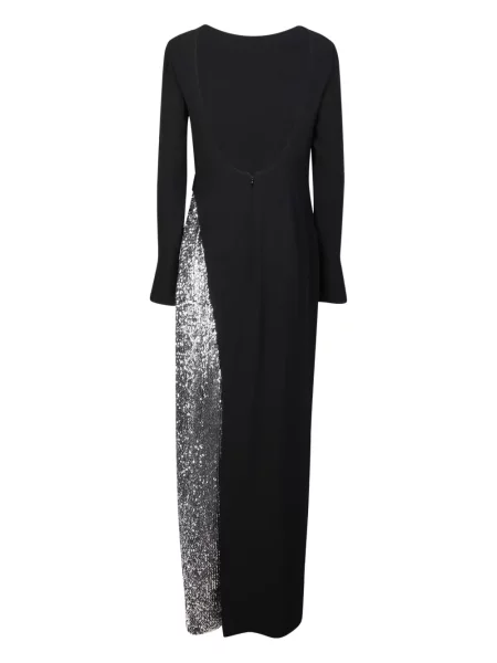 Rochie maxi Givenchy cu paiete lungă de costum negru