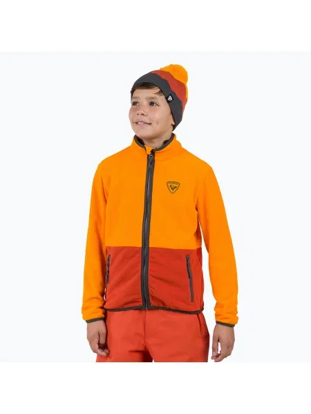 Детски суитшърт Rossignol Jr Strawpile Fleece Fz sunburst оранжево