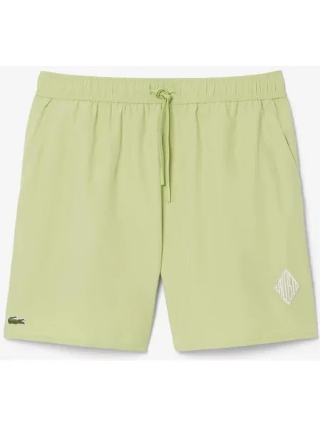 Kąpielówki Lacoste Diamond Logo limonkowy S zielony