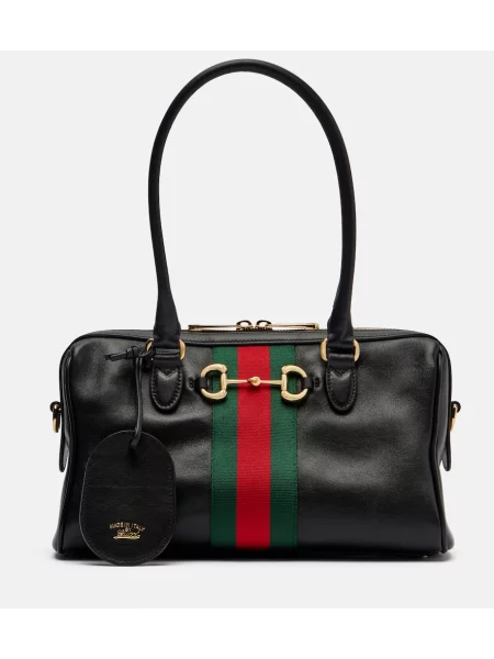 Geantă shopper Gucci din piele negru