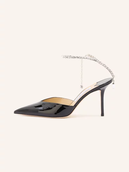 Jimmy Choo Sling Lodičky Saeda 85 S Ozdobnými Kamínky černá