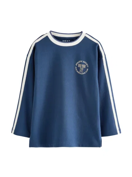 Next Tricou albastru alb