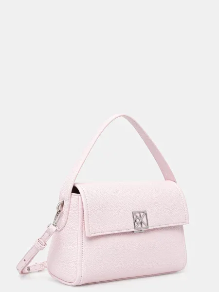 Calvin Klein crossbody torbica iz umetnega usnja roza