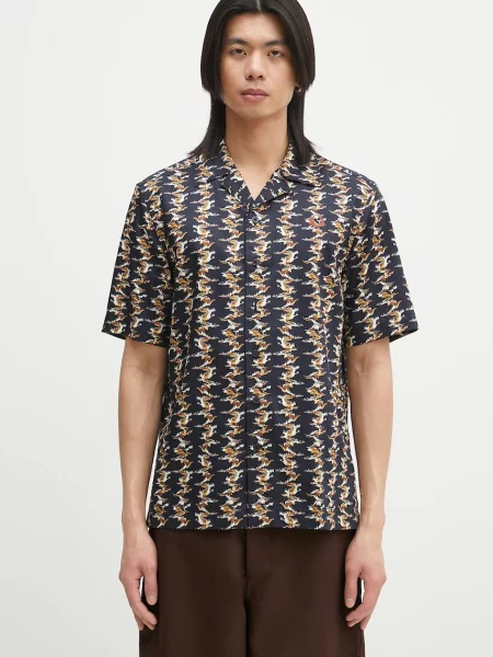 Fred Perry cămașă din barbati bleumarin regular