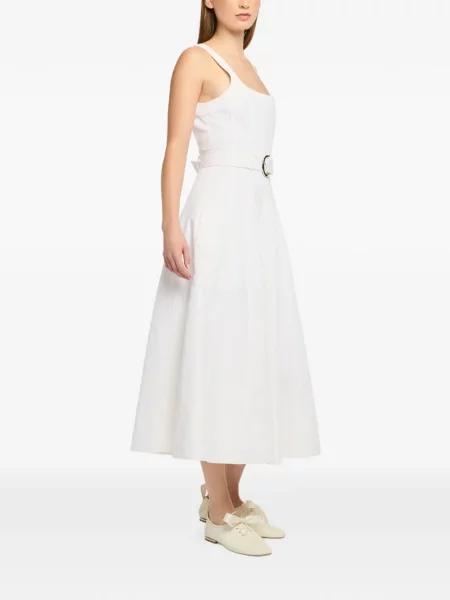 Rochie din denim Cinq A Sept de costum alb