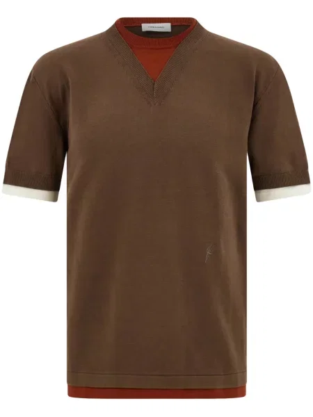 Tricou Ferragamo tricotate maro