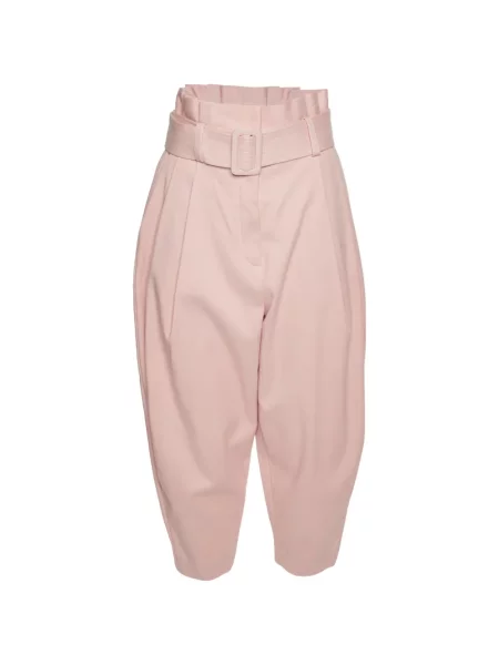 Cu centură pantaloni Zimmermann conici roz