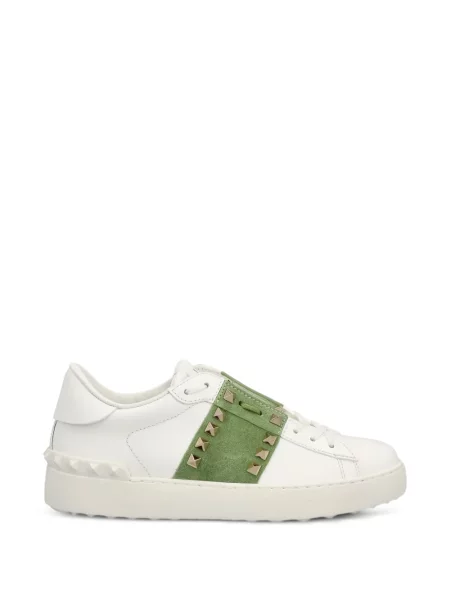 Sneakerși Valentino Garavani din piele de căprioară alb