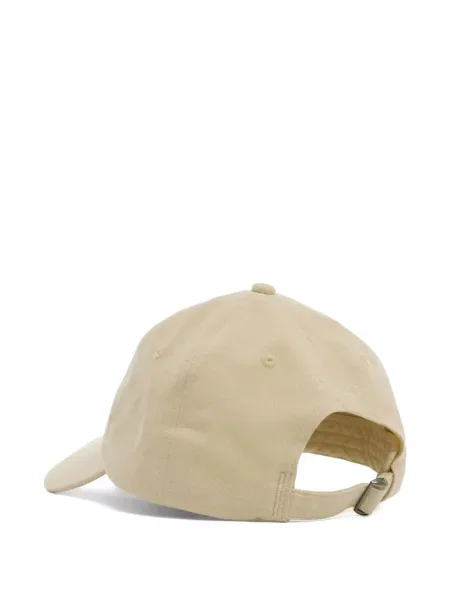 Krótka czapka z daszkiem Polo Ralph Lauren z twillu z nadrukiem brązowa
