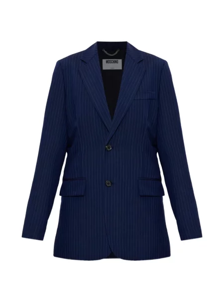 Geacă Moschino cu dungi albastru