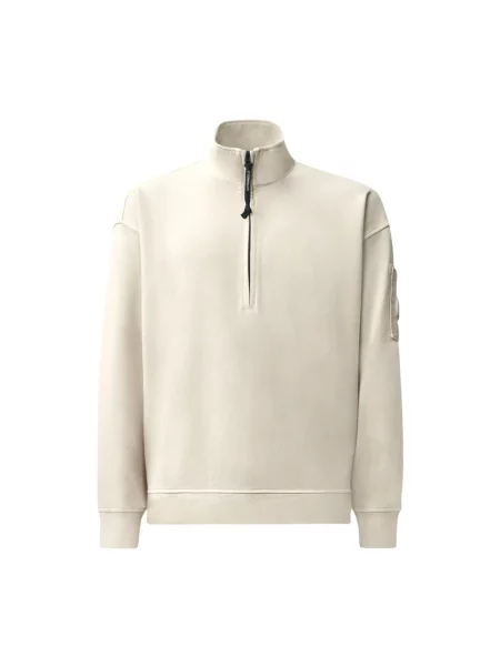 Sweter C.p. Company z kapturem beżowy