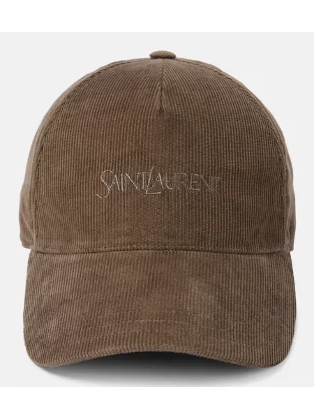 Menčestrová šiltovka Saint Laurent béžová