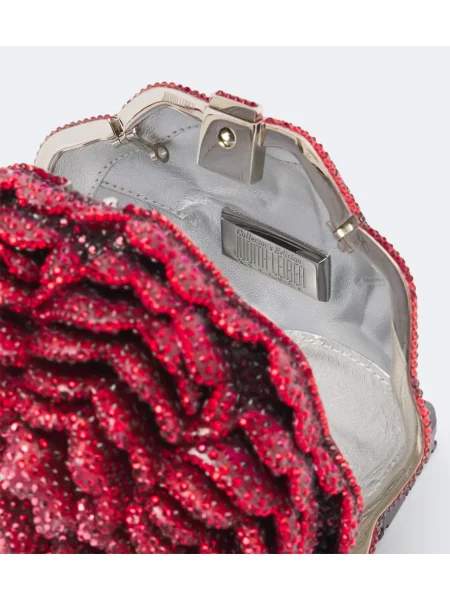 Geantă plic Judith Leiber Couture roz