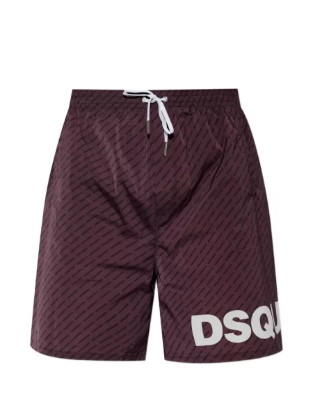 Slip de baie Dsquared2 cu imagine violet
