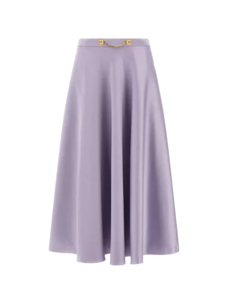 Fustă midi Elisabetta Franchi până la genunchi violet