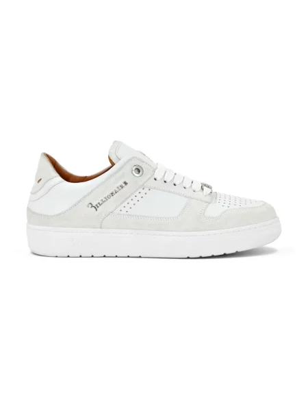 Sneakersy Billionaire zamszowe białe