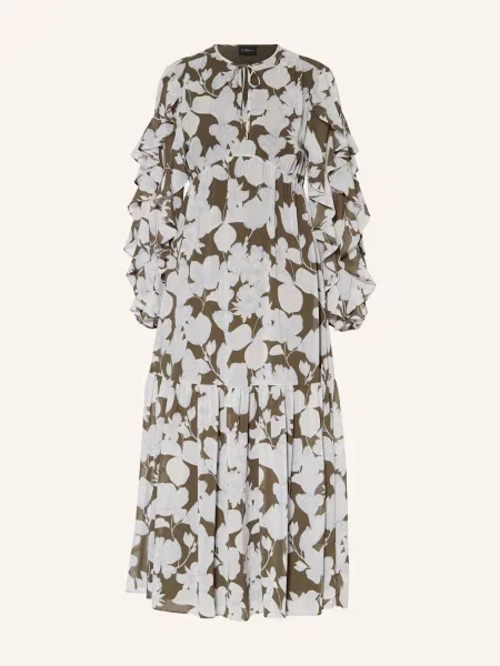 S.Oliver BLACK LABEL Šaty modrá / světlemodrá / khaki černé