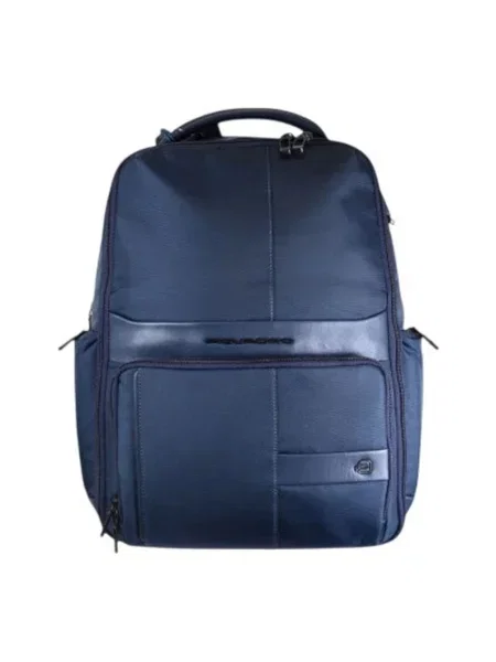 Torba na laptopa Piquadro skórzana niebieska