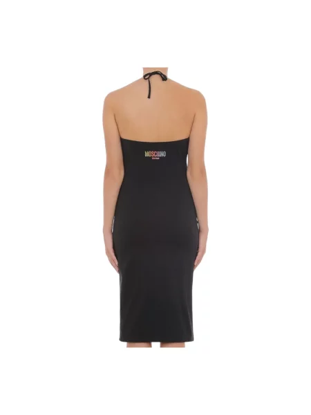 Sukienka midi Moschino biznesowa czarna