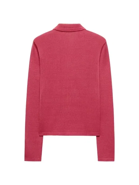Cardigan Shanghai Tang de mătase roz