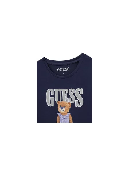 Guess T-shirt Tamnoplava Regular Fit siva