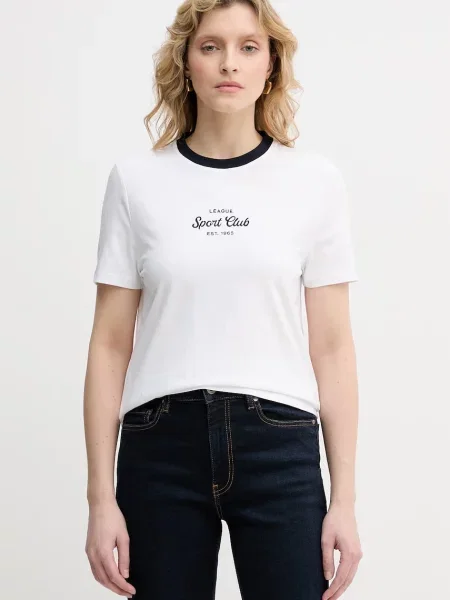 United Colors of Benetton t-shirt z biała