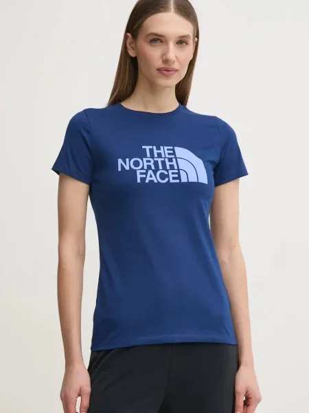 Majica kratkih rukava The North Face Easy za žene tamno plava