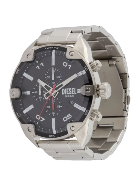 DIESEL Ceas analogic / argintiu negru