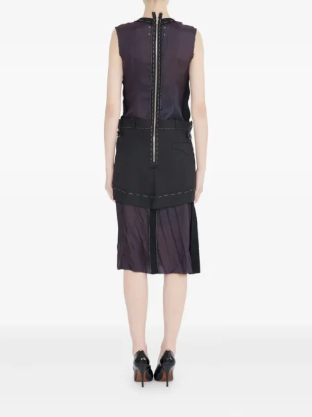 Костюм сукман Maison Margiela без ръкави виолетово