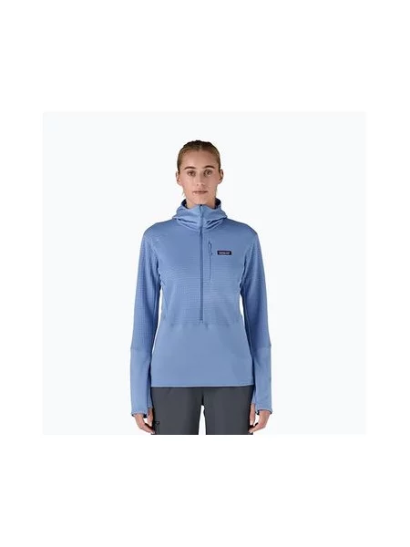 Софтшелл-куртка Patagonia R1 Hybrid Pullover Hoody темно-синього кольору синя