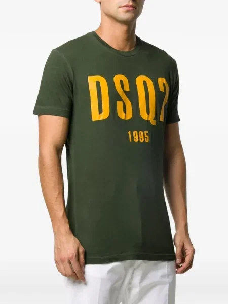 Scurt tricou Dsquared2 cu imagine verde