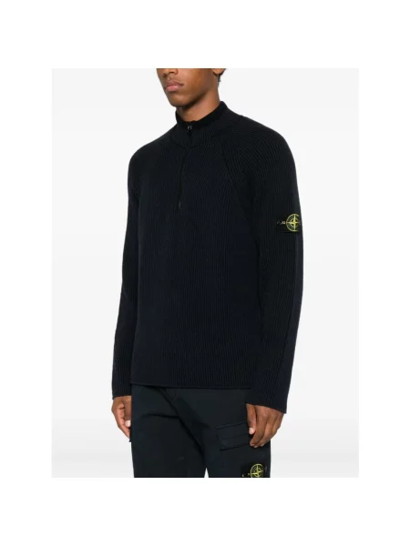 Sweter Stone Island z kamieniami niebieski
