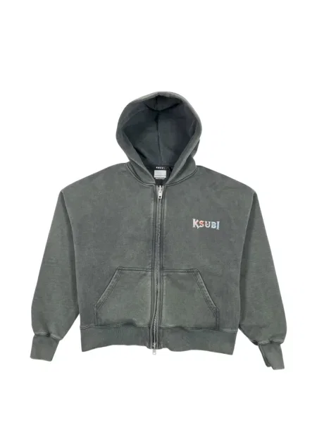 Суичър с качулка Ksubi със змийски принт черно