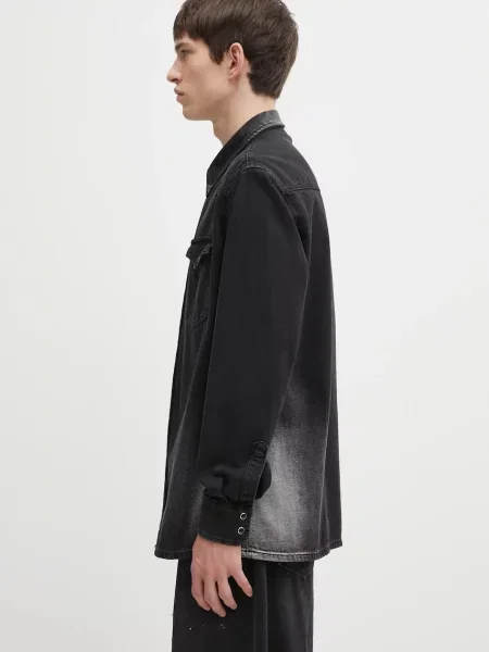 Maison Margiela cămașă jeans regular negru