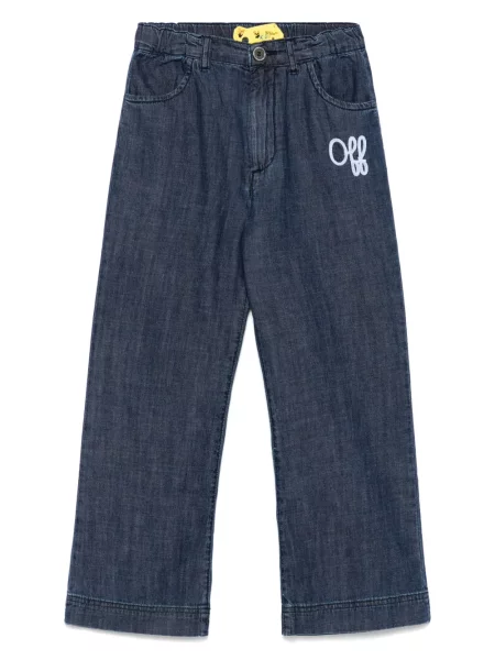 Jeansy dziecięce Off-white białe