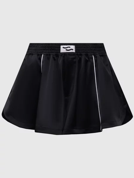 Шорти з нашивкою емблеми логотипа Ssheena чорні