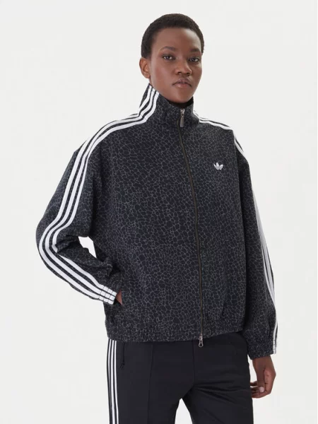 Adidas Jeans jakna Firebird Aop Oversize siva