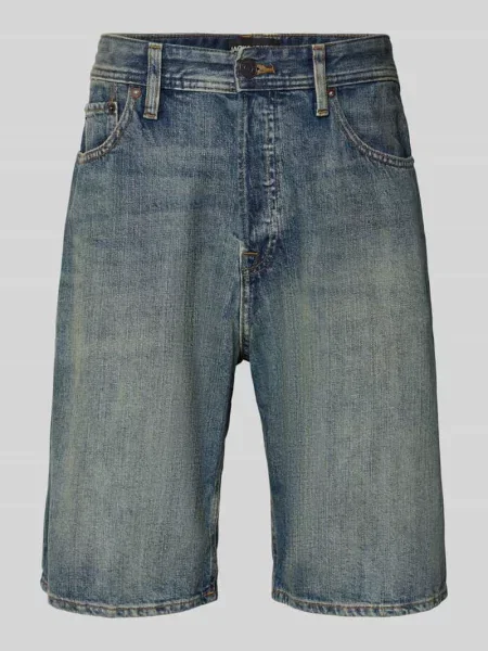 Szorty jeansowe o kroju regular fit w stylu 5 kieszeni Jack & Jones niebieskie