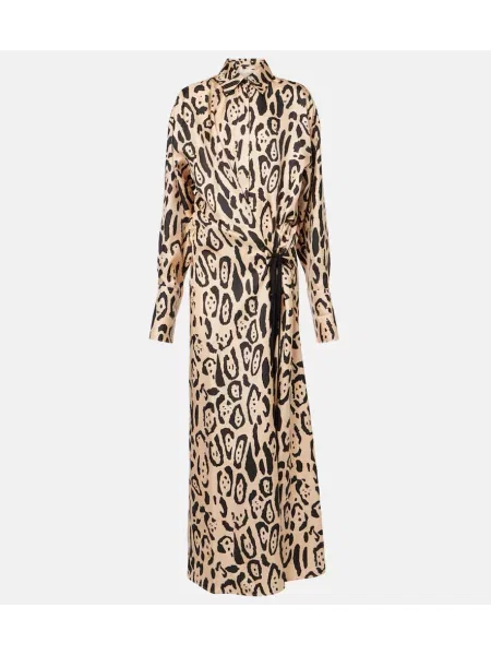 Rochie Sportmax de mătase cu imagine