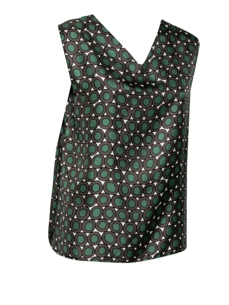 Αμάνικη μπλούζα 's Max Mara με σχέδιο γκρι
