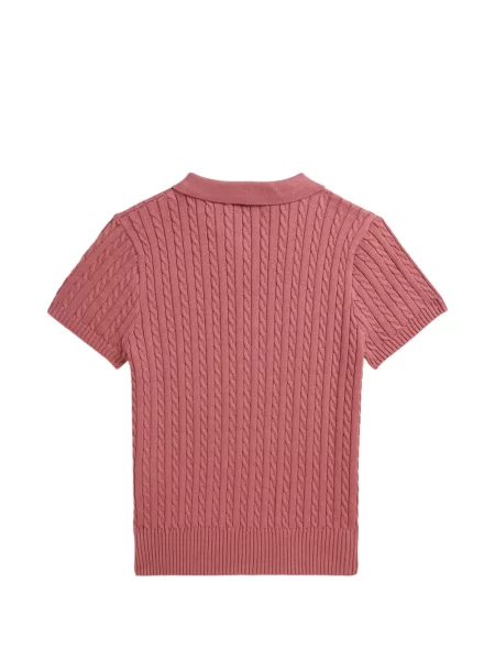 Koszulka polo dziecięca Polo Ralph Lauren różowa