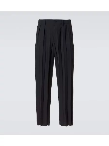 Plisované kalhoty Homme Plissé Issey Miyake černé