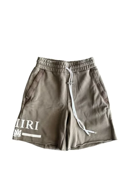 Pantaloni scurți Amiri cu imagine maro