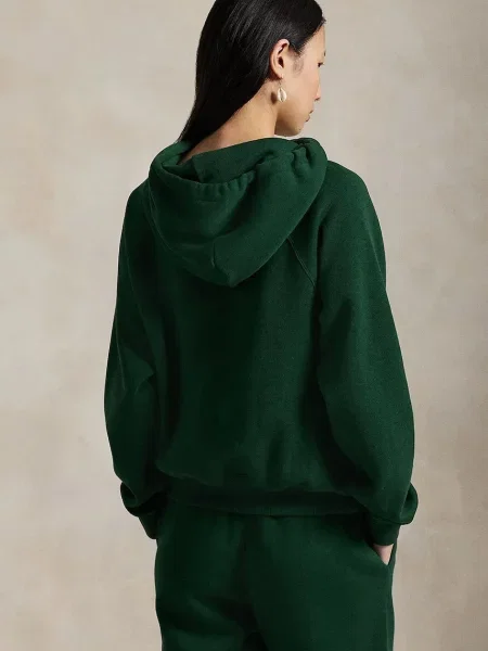 Polo Ralph Lauren Μπλούζα με κουκούλα γυναικεία πράσινο